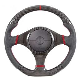 100% Carbon Fibre Steering Wheel Compatible for Mitsubishi EVO LED Performance