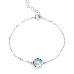 Charm Bracelets Silver Color Adjustable Link Chain Mermaid & Bangle For Women Jewelry Sl326
