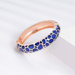 Bangle UJOY Colourful Enamelled Cuff Femal Bangles Classic Contracted Design Accessories Vintage Bracelets For Women Trum22