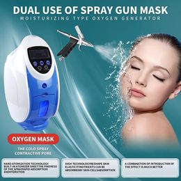 Oxygen Jet Peel Machine Facial Derma Oxygen Spray Skin Care Rejuvenation Water Face Therapy Mask