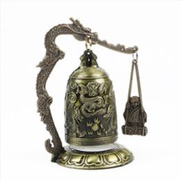 Small bronze lock and Shanglong bell can ring dragon bell ornaments feng shui ornaments