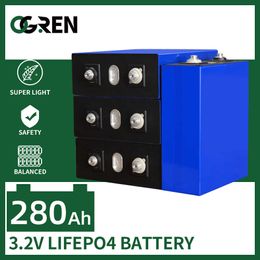 280Ah Lifepo4 Battery Cell 3.2V Lithium Iron Phosphate Battery for 12V 24V 48V Rechargeable Battery Pack RV Solar Energy Storage