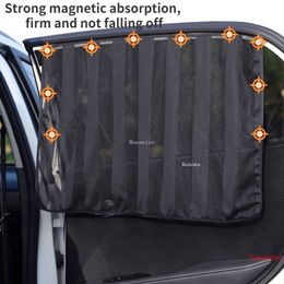 1Pcs Car Window Shade Magnetic Mosquito Screen Car Sun Protection Heat Insulation Net with Magnet Curtain Car Window Sunshade