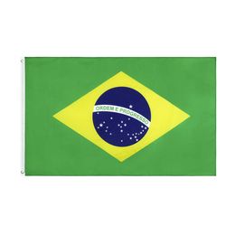 Garden Decoration Outdoor 90 * 150cm Brazilian Flag Indoor Interior Decoration 59 * 35.4 inch Flag No.4