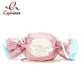Evening Bags Cute Candy Design Handbags For Women Purses PVC Day Clutches Chain Crossbody Mini Messenger Sugar Pouch Ladies Shoulder 230208
