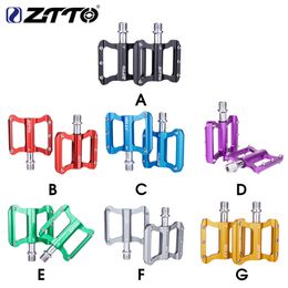 Bike Pedals ZTTO 1 Pair Bicycle Pedal Safe Steel Axis 32 Spikes Non-slip Bike Pedals Replacing Cycle Part Attachment Supplies 0208