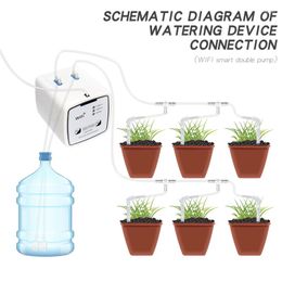 Watering Equipments 15/20 Head Self-Watering Kits WIFI Mobile APP Control Automatic Timer Waterers Drip Irrigation Plant Device Garden Tool