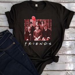 Women's T Shirts Halloween Shirt Friend Tv Show Horror Character Tshirt Women Friends White Top Classic Print 2023 XL