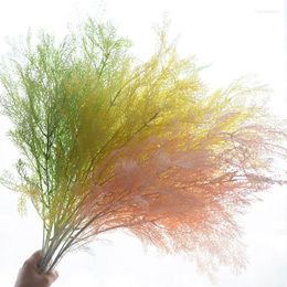 Decorative Flowers 1pc Misty Artificial Flower Fabric Simulation Rime Grass Po Prop Wedding Party Home Decor Accessories