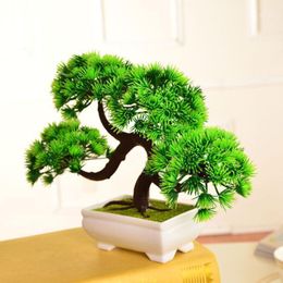 Decorative Flowers & Wreaths 2023 Artificial Pine Bonsai Tree For Sale Floral Decor Simulation Flores Artificiais Desktop Display Fake Plant