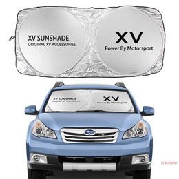 Car Front Rear Windshield Sun Shade Visor Sunshade UV Protection Cover Reflective Auto Accessories For Subaru XV Crosstrek GT GP