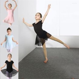 Stage Wear Dance Girl Ballet Dress Clothing 2023 Performance Uniform Suit Children Practice Gymnastics Skirt Tights