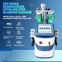 360 Cryolipolyse Cellulite Reduction Cryolipolysis Slimming Rf Face Cavitation 40K Body Cool Body Shaping Slimming Machine Fat Freeze Cryolipoly Machine