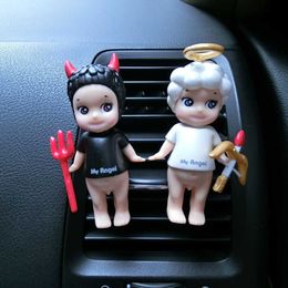 Decorations Car Air Freshener Perfume Clip Cupid Demon Angel Dolls Vent Outlet Fragrance Auto Interior Decoration Trim Diffuser Accessories 0209