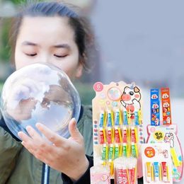 Novelty Games Magic Bubble Glue Toy Blowing Colourful Ball Plastic Balloon Won t Burst Safe For Kids Boys Girls Gift 230209