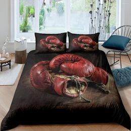 Bedding Sets Home Living Luxury 3D Boxing Gloves Set Duvet Cover Pillowcase Kids Queen And King EU/US/AU/UK Size