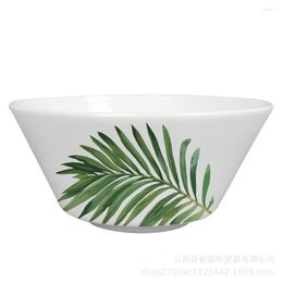 Bowls Green Plant Series Tableware Fresh Style El Restaurant Banquet Household Rice Bowl Noodles Cereal Salad