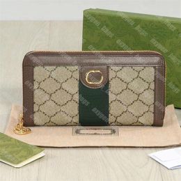 Mens Designer Wallets Business Long Card Holders Luxury Brand Ophidia Small Coin Purse Women Man Wallet With Box