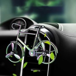 Interior Decorations Car Perfume Clip Ornament Mini Bicycle Air Freshener Diffuser Fragrance Decoration Vent Outlet Flavour Solid Auto Accessories 0209