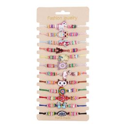 Beaded Bohemian Animal Mixed Bracelet Beads Strands 12 Pieces Personalised Soft Y Adjustable Bracelets Drop Delivery 202 Dhjmx