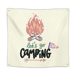 Camping Banner Outdoor Camp Flag Field Trip Oxford Cloth