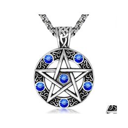 Pendant Necklaces Supernatural Necklace Pentagram Pentacle Fivepointed Star Wicca Pagan Dean Winchester Vintage Gothic Jewelry Whole Dhiv8