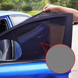 4/2pcs Universal Car Window Screen Door Covers Side Window UV Sunshine Plate Shade Mesh Mosquito Net Protection Film Accessories