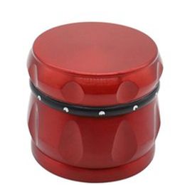 New Multicolor Drum Type Zinc Alloy Smoke Grinder with Drill 63mm Individual Metal Smoke Crusher Portable Fume Wholesale