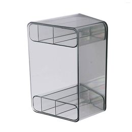 Storage Boxes Makeup Organizer Box Divided Container For Cotton Pads Sponge Beauty Brushes Gass