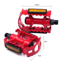 Bike Pedals Bike Pedal with Luminous film Aluminium Alloy Non-Slip Bicycle Pedal for Road Mountain BMX MTB Bicycle 0208