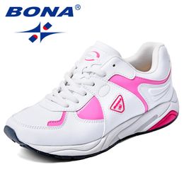 Dress Shoes BONA Style Women Running Synthetic Lace Up Female Athletic Outdoor Lady Jogging Fast 230208