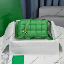 7A Quality handbag designer bags Luxury the tote bag parakeet green crossbody shoulder handbag Woven Genuine Leather Square Luxury lambskin 26cm purse