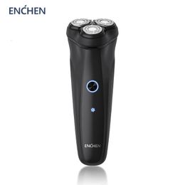 Electric Shavers ENCHEN Electric Shaver Mens Grooming Machine UltraThin Double Ring Shaving Net Independent Floating Head Beard Style Trimmer 230208