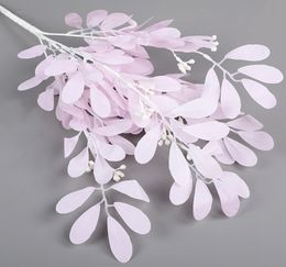 Wedding decorative flowers Pink Eucalyptus Leaves artificial flowers Table Centrepiece Decor