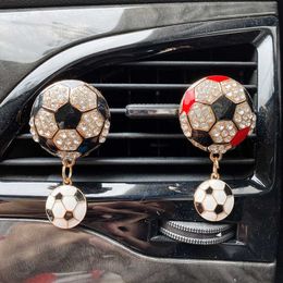 Interior Decorations Crystal football conditioning outlet fragrance clip air freshener aromatherapy car interior 0209