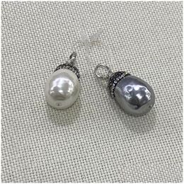 Charms Classic Natural Solid Color Drop Pearl Jewelry Accessories Exquisite Handmade Pendant Decorative Holiday Giftscharms Dr Dhjpi