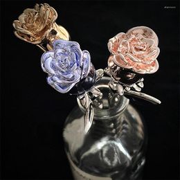 Hair Clips Rose Hairpins Trendy Luxury Sticks Vintage Metal Chinese Stick Pins For Women Ornaments Headwear Tiara