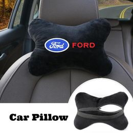 Seat Cushions Soft Car Headrest Pillow Neck Head Protector Support Cushion For Fiesta EcoSport ESCORT Ranger Mondeo Accessories