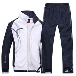 Men's Tracksuits Men's Sportswear Spring Autumn Tracksuit High Quality Sets JacketPant Sweatsuit Male Fashion Print Clothing Size L-5XL 230208
