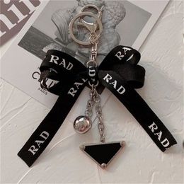 Designer Key Chains Ladies Ribbon Key Ring Bag Pendant Car Keychains Fashion Letter Keyrings Casual Bags Pendant High Quality