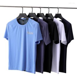 Men's T Shirts 2223 Fashion Men Quick Dry Fitness Shirt Training Exercise Clothes Gym Sport Tops Lightweight Mens