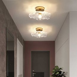 Led Glass Lights Modern For Bedroom Living Room Kitchen Corridor Aisle Entrance Decoration Indoor Ceiling Lamp 0209