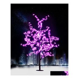 Lawn Lamps Led Cherry Blossom Tree Light 0.8M 1.2M 1.5M 1.8M Year Wedding Luminaria Decorative Branches Lamp Outdoor Lighting Drop D Dhzpj