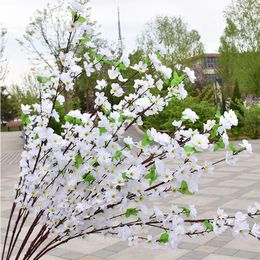 Decorative Flowers Artificial Filigree Branch Cherry Blossom Room Home Bedroom Office Christmas Decoration Plum Wedding