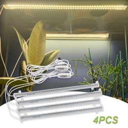 LED Grow Light AC220V Greenhouse Growing Lamp for Plants Seeds 3500K Indoor Full Spectrum Plant Light 2/3/4 Strips with Timer