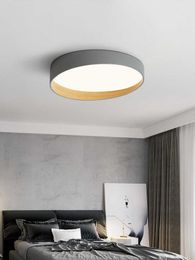 Ceiling Lights Living room headlight round simple modern atmosphere main led light luxury bedroom ceiling lamp 0209