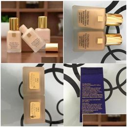Foundation Ouble Wear Liquid Cosmetics 30Ml Spf10 Matte Cream Makeup Drop Delivery Health Beauty Face Dh2Og Dhl3U
