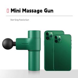 Mini Fascia Muscle Relax Body Relaxation Electric r Therapy Gun For Fitness Health Massage Vibrator 0209