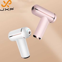 JXP Lcd Mini Charger High Frequency Deep Tissue Massager Portable Muscle Full Body Profesional Massag Fascia Gun 0209