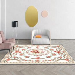 Carpets Pastoral Retro Style Flower 3D Printing For Children Playground Area Rug Kids Play Tent Floor Mats Bedroom Game